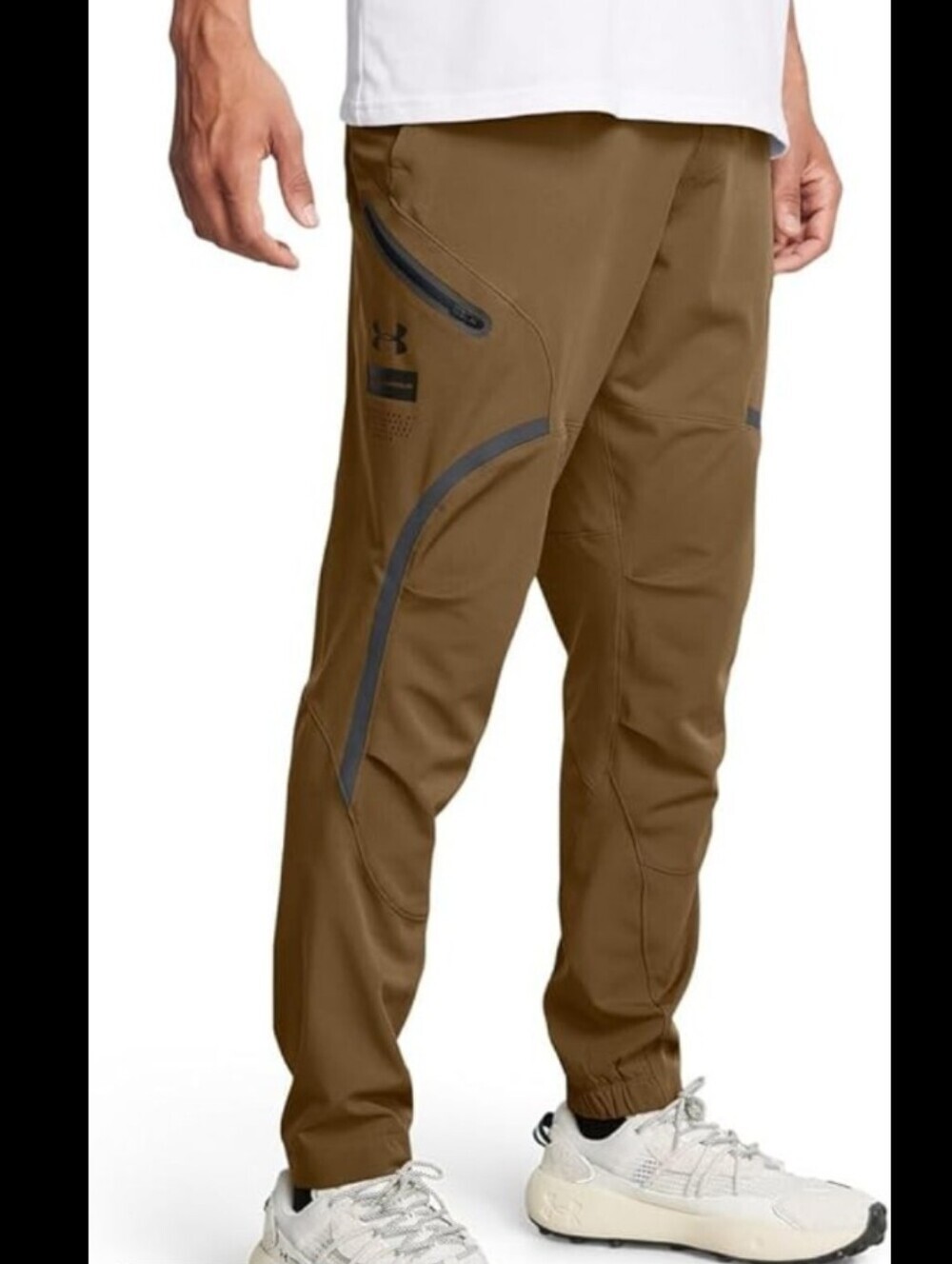 Under Armour Men's Unstoppable Cargo Pants Jogger Stretch Brown Black XL